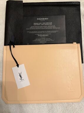 Yves Saint Laurent (YSL) Nude Leather Pouch